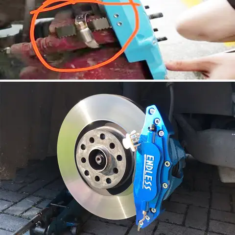 나사 고정 알루미늄 브레이크 캘리퍼 커버, 3D 끝없는 BMW E30 E36 E46 E39 E90 E91 E92 E60 E61 X1 X2 X3 X4 F30 F10 용, 2 개