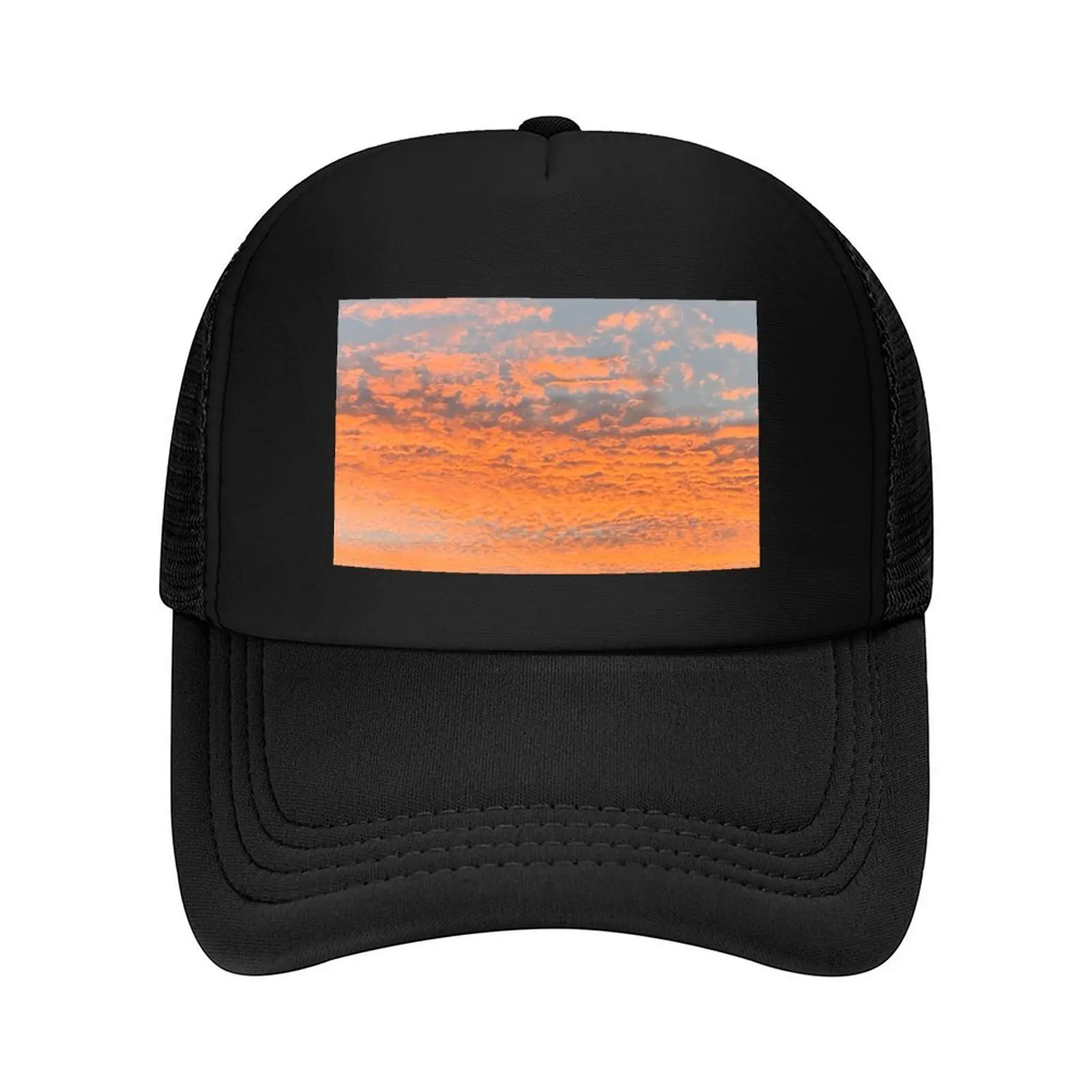 

Beautiful Peach Clouds Baseball Cap beach hat custom caps Christmas Hat Thermal Visor Boy Women's