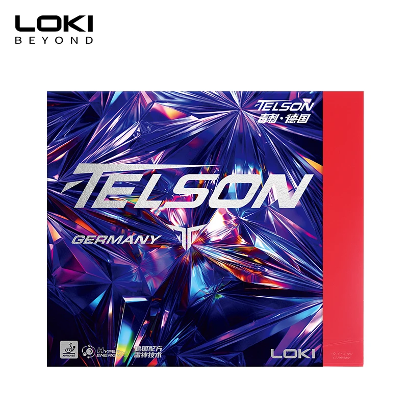 

Накладка для настольного тенниса LOKI TELSON GERMANY, нелипкая, с предварительно настроенной губкой Kunlun
