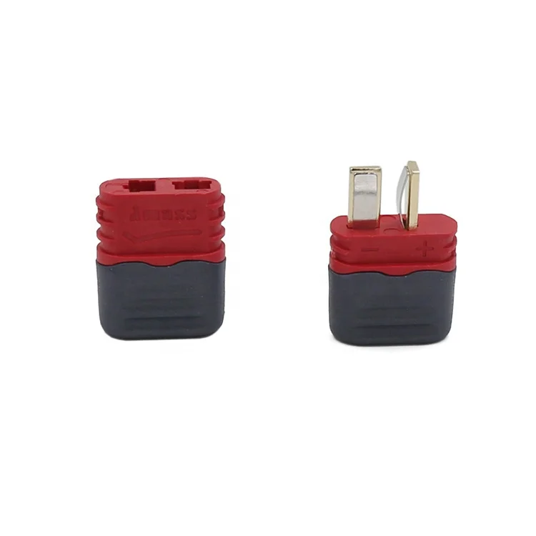 10PCS Vergaren 40A Hoge Stroom T Plug Deans Connector Metalen RC Lipo Batterij Slip Schede Behuizing Voor Vaste vleugel Modelvliegtuigen