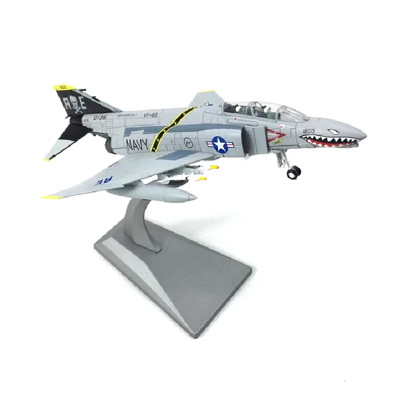 1:100 F-4 Phantom Fighter Bomber Corsair Flag Aircraft Carrier Battleship Aircraft Model Christmas Gift