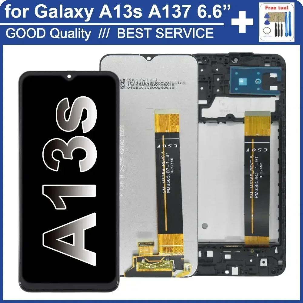 6.6\'\' LCD for Samsung Galaxy A13s A137 LCD Display Touch Screen Digitizer Replacement for Samsung A137 SM-A137F SM-A137F/DSN LCD