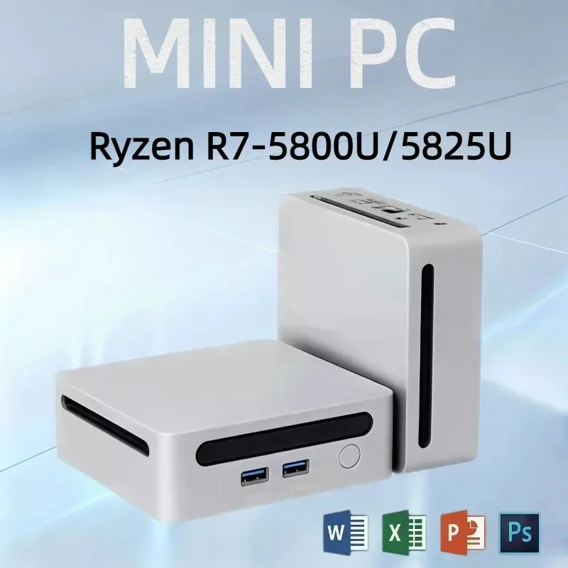 Compact  High Performance Mini PC With  Ryzen R7-5800U/5825U Compact Mini Desktop Computer For Business Office & Gaming