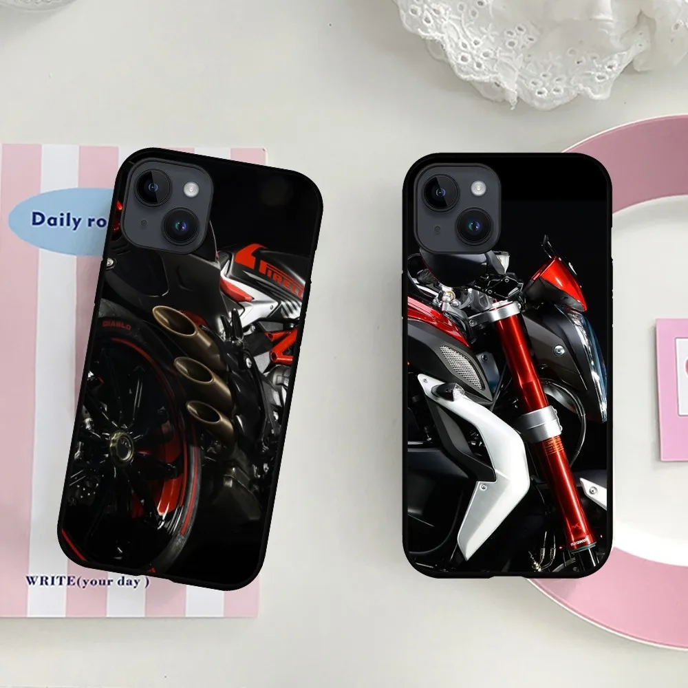 Cool Motorcycle Racing  Phone Case For iPhone 15 14 13 12 11 X XR XS XSMAX 8 7 Plus Mini Pro Max Soft Black Phone Cover