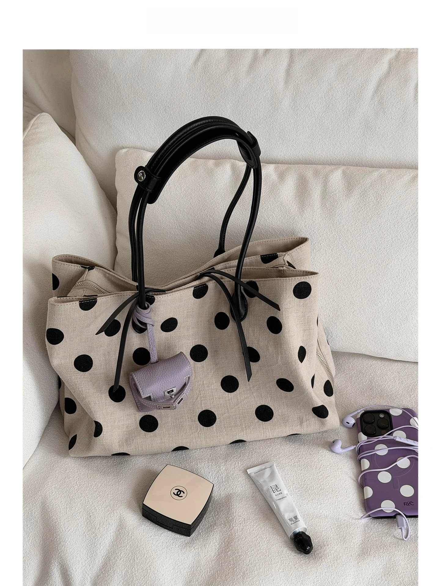 sac-fourre-tout-en-nylon-a-pois-de-style-coreen-pour-femmes-sac-a-bandouliere-de-grande-capacite-a-plusieurs-compartiments-nouvelle-collection-d'ete