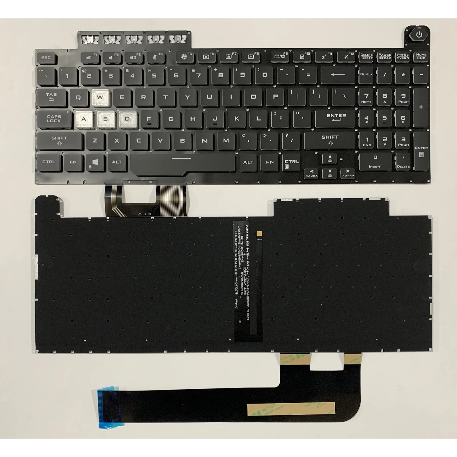 Laptop keyboard US Layout for Asus TUF Gaming FX506 FX506U FX506II FX506IH FX506LI