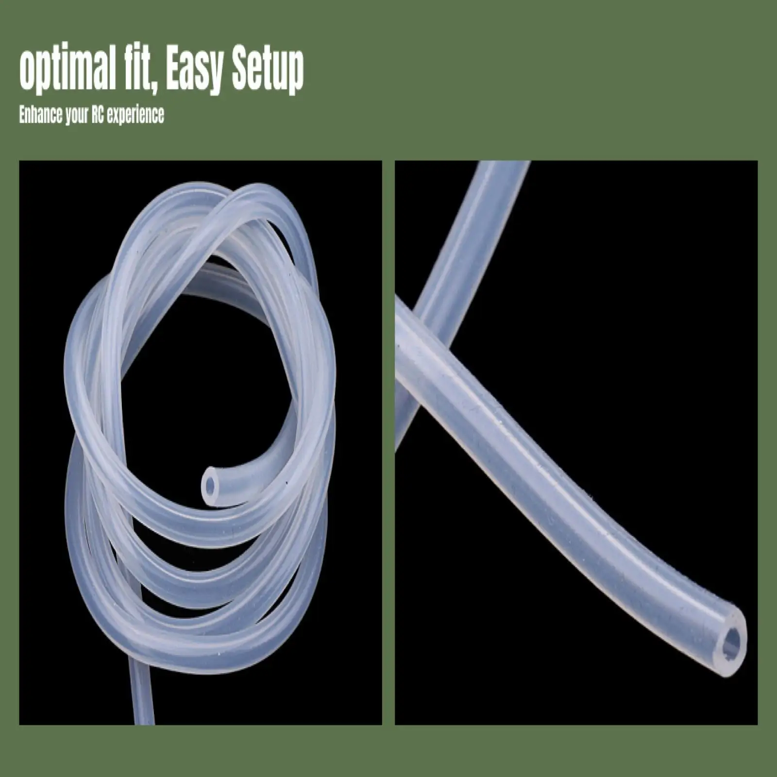 Universal RC Car Silicone Fuel Line Lightweight Nitro Glow Oil Tube Hose for Model Engine Accessories