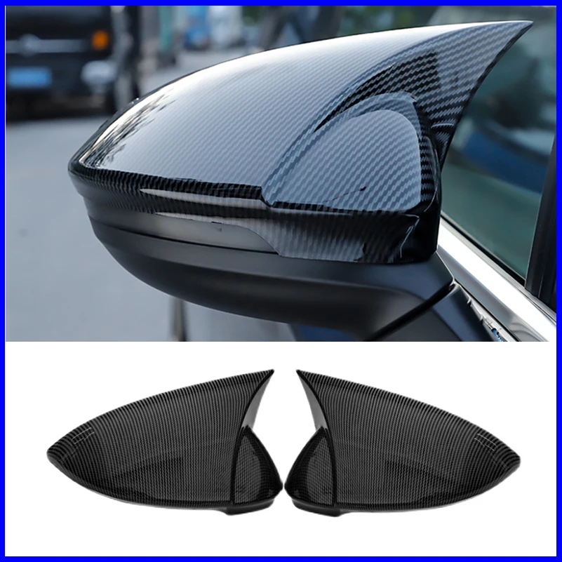

For Volkswagen VW Golf 8 MK8 2020-2022 Rearview Mirror Cover Trim With Horn Decoration Car Styling Accessories