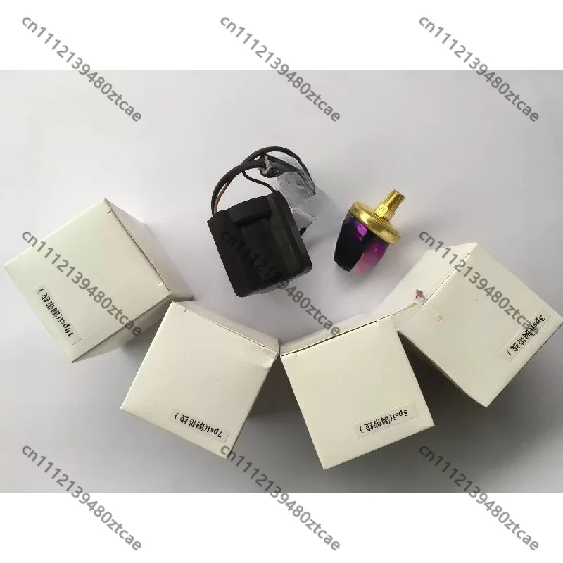 Bus Retarder Pressure Switch Brass Connector 3 5 7 10 PSI, Brake Air Pressure Sensor for Tour Coach Magnetic Retarder