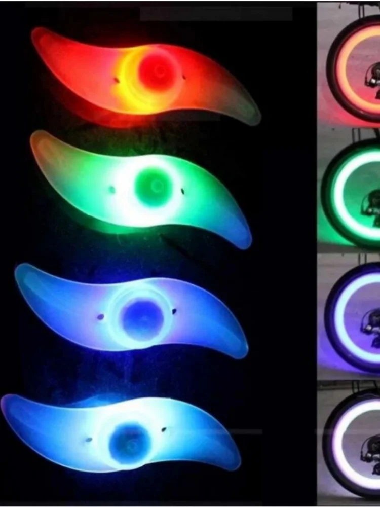 AliExpress NONE Bike Wheel Spoke Light Tire Lights 3 Mode LED Waterproof Bike Safety Warning Easy To Install Bicycle Accessories with Battery