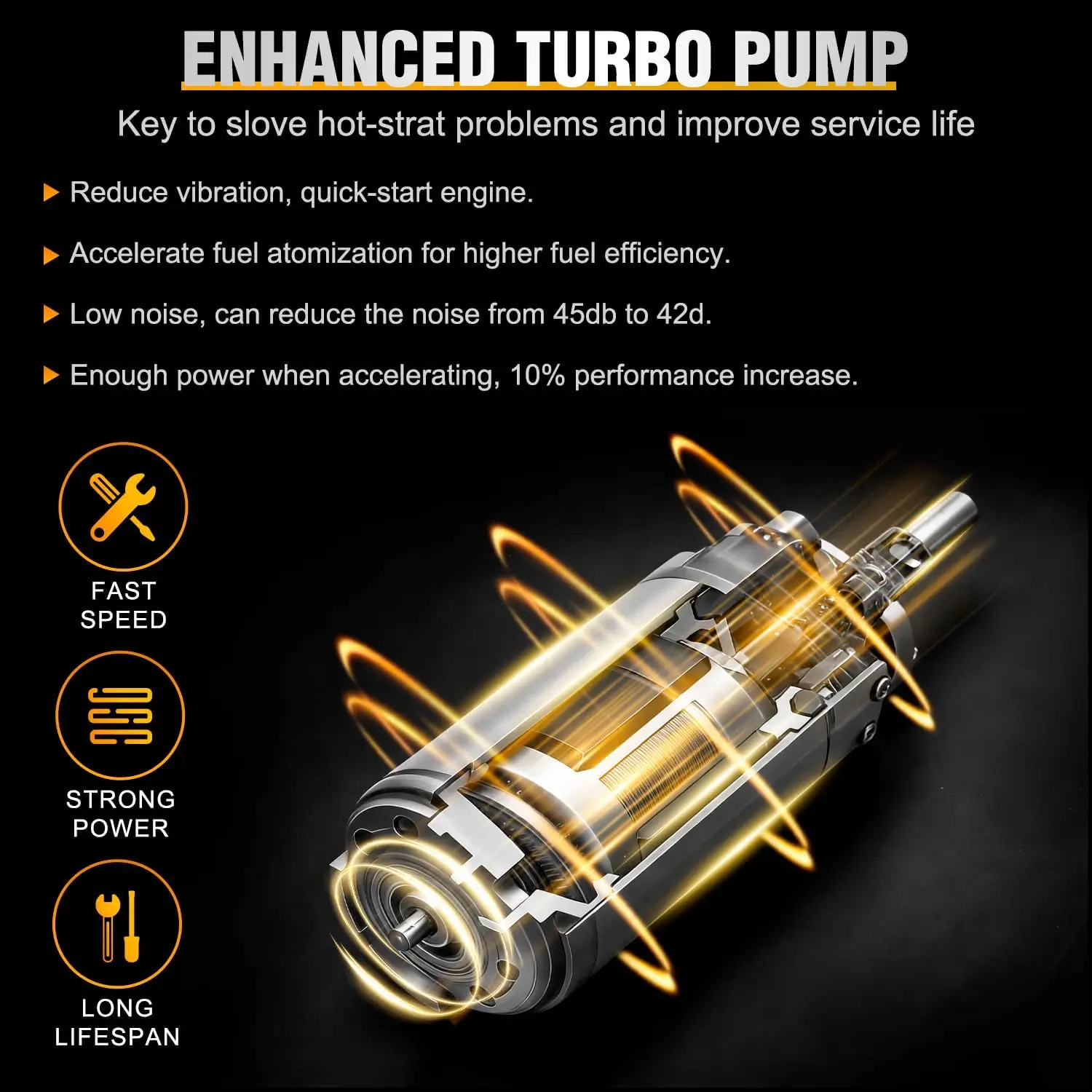 Nilight Fuel Pump Assembly E8566M Fit for Honda Civic 2001 2002 2003 2004 2005 L4 1.3L 1.7L 2.0L Automotive Replacement Electric Fuel Pumps Module Assembly with Sending Unit Replaces # SP8011M FG1394 - view 6