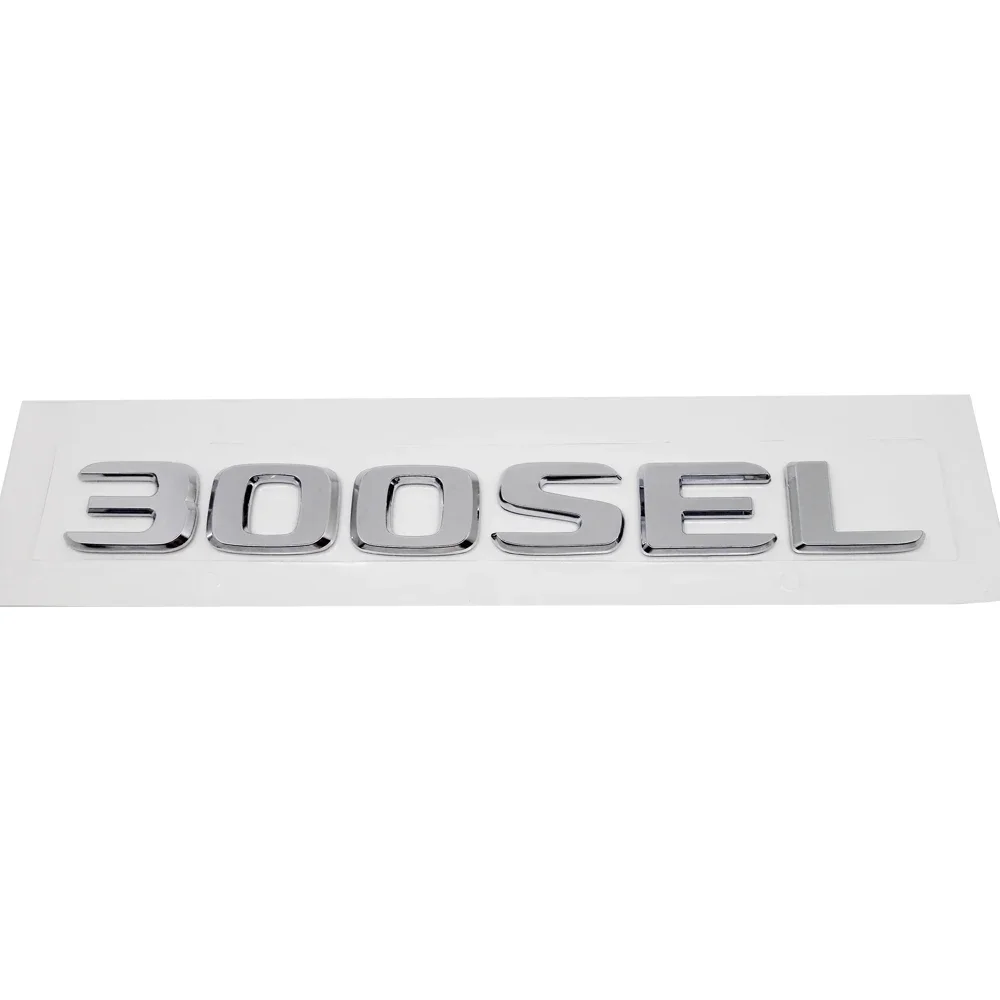 ABS Plastic 300SEL 500SEL 560SEL 600SEL Trunk Rear Logo Badge Emblem Sticker For Mercedes Benz S Class W126 W140 W220 W221 W222