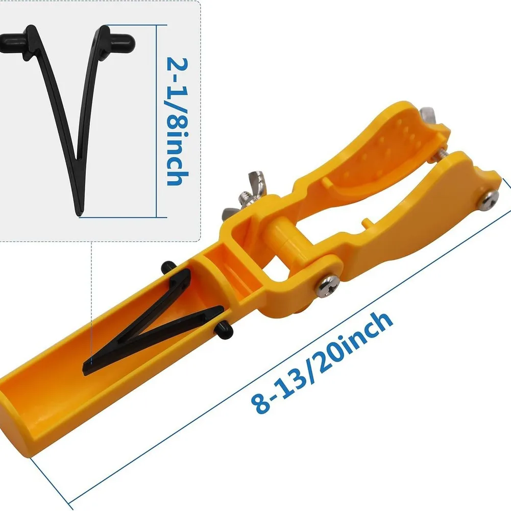 V-Shape Clamp Pool Pole Bracket With Screws For Stable Support Of Pool Maintenance Tools Swimming Pool Accessory Mounting