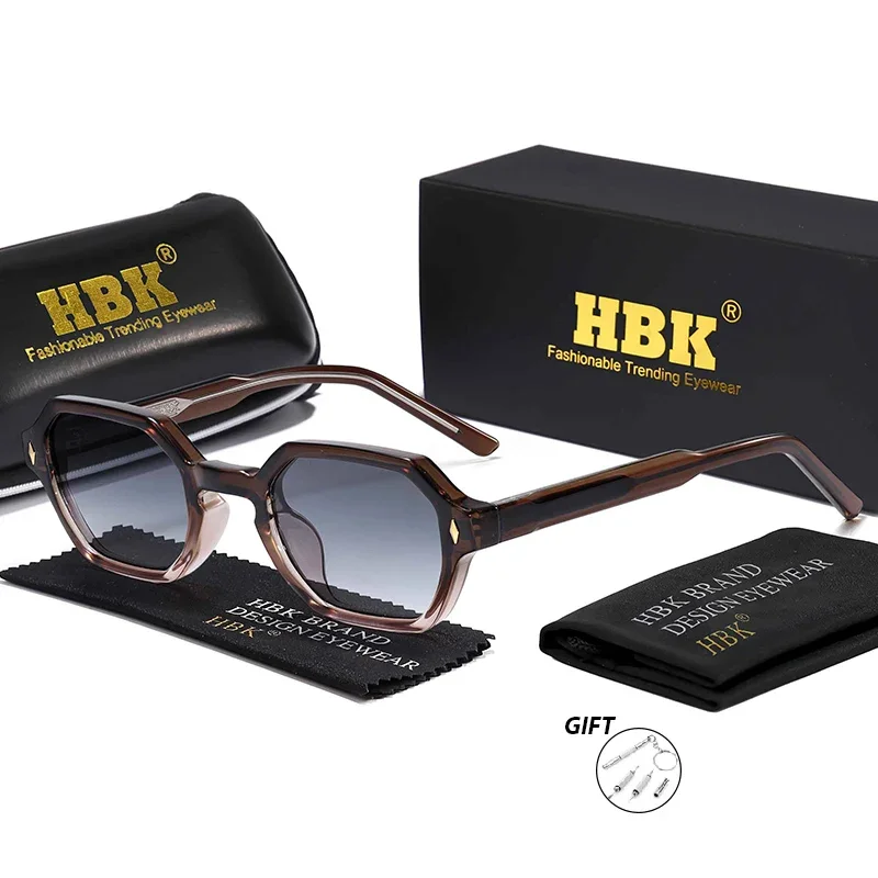 HBKK Vintage optische zonnebril voor heren, merkframeontwerp, zonnebril op sterkte, buitenreizen, op maat gemaakte brillen op sterkte