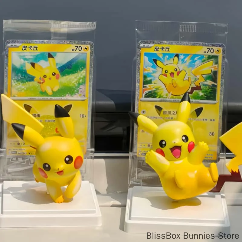 【在庫あり】ポケモン-ドリームスケープ-フラワーランド-30周年記念-ピカチュウ-フィギュアセット-vol4-シリーズ-ブラインドボックス-ptcg-プロモーションカード-コレクション-おもちゃ