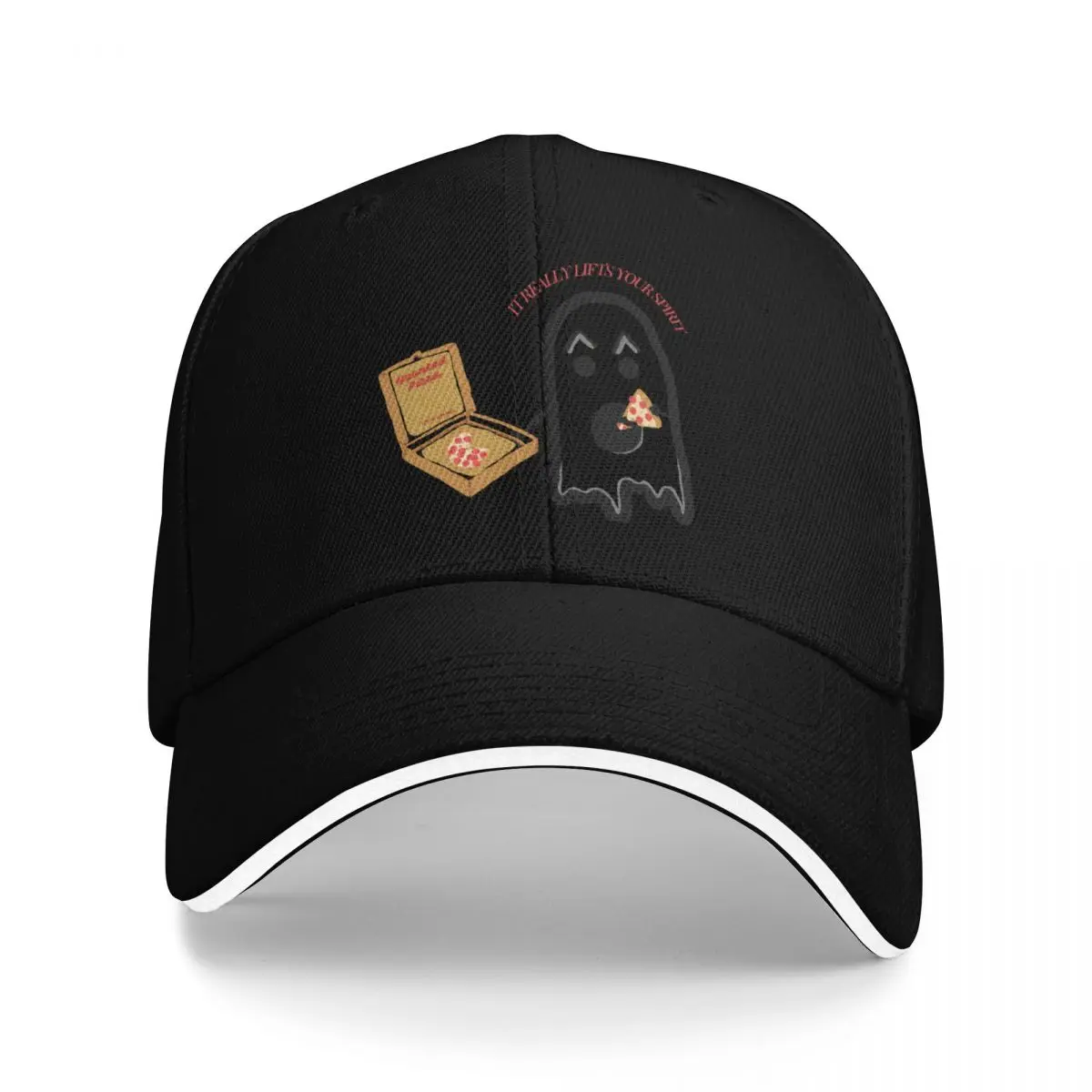 

Haunted Pizza Baseball Cap Uv Protection Solar Hat sailor cap for men New In The Hat Vintage Mens Tennis Women's