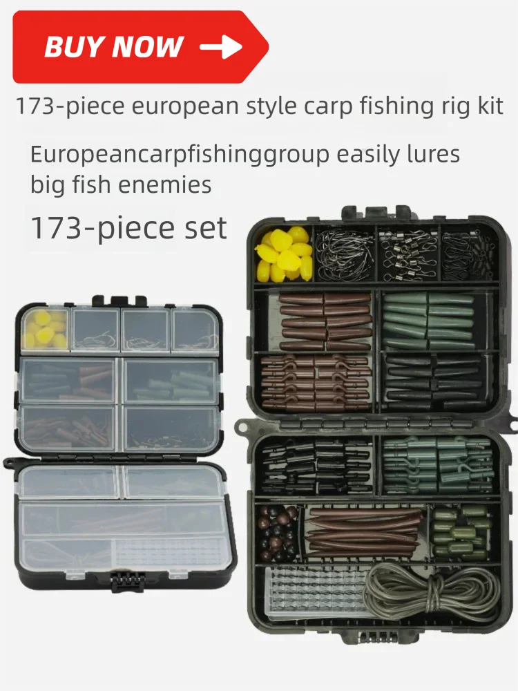 

173 Карповые установки в европейском стиле, метод нижней рыбалки, поплавковая удочка, рыбалка для крупной рыбы в диком.