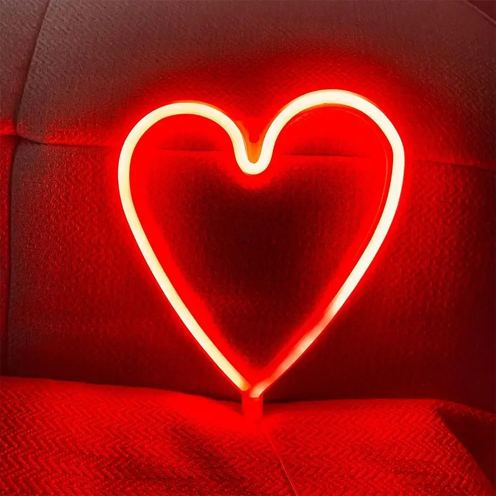 LED Neon Light Love Shape para Festa de Casamento, Proposta, Aniversário, Cena De Confissão, Layout Decoração, 5V