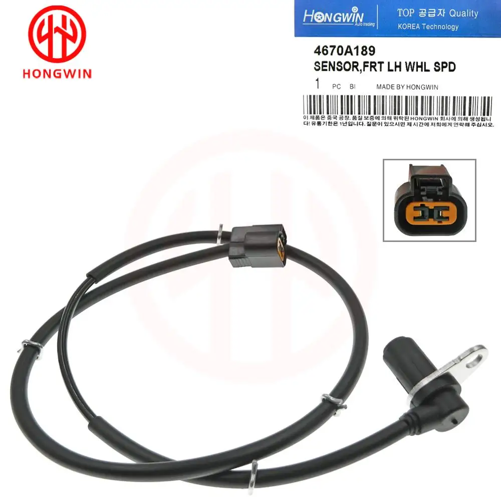 HONGWIN New Front Left Right Wheel Speed ABS Sensor OEM: 4670A189 4670A190 For Mitsubishi Pajero III / IV / IV Van  High Quality