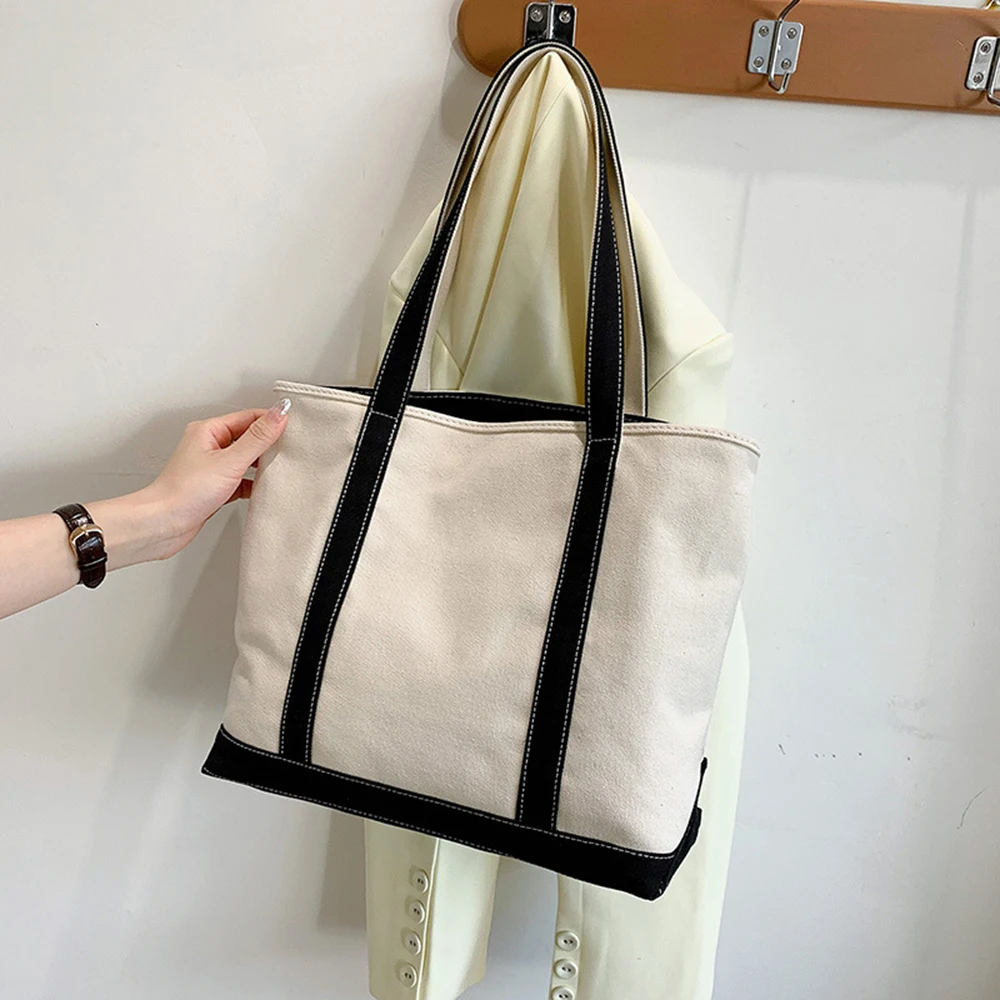 Custom Pet Portrait Tote Bag Dog Cat Mom Gift Reusable Eco Friendly Canvas Tote Large Capacity Inner Zipper for Women Shopping