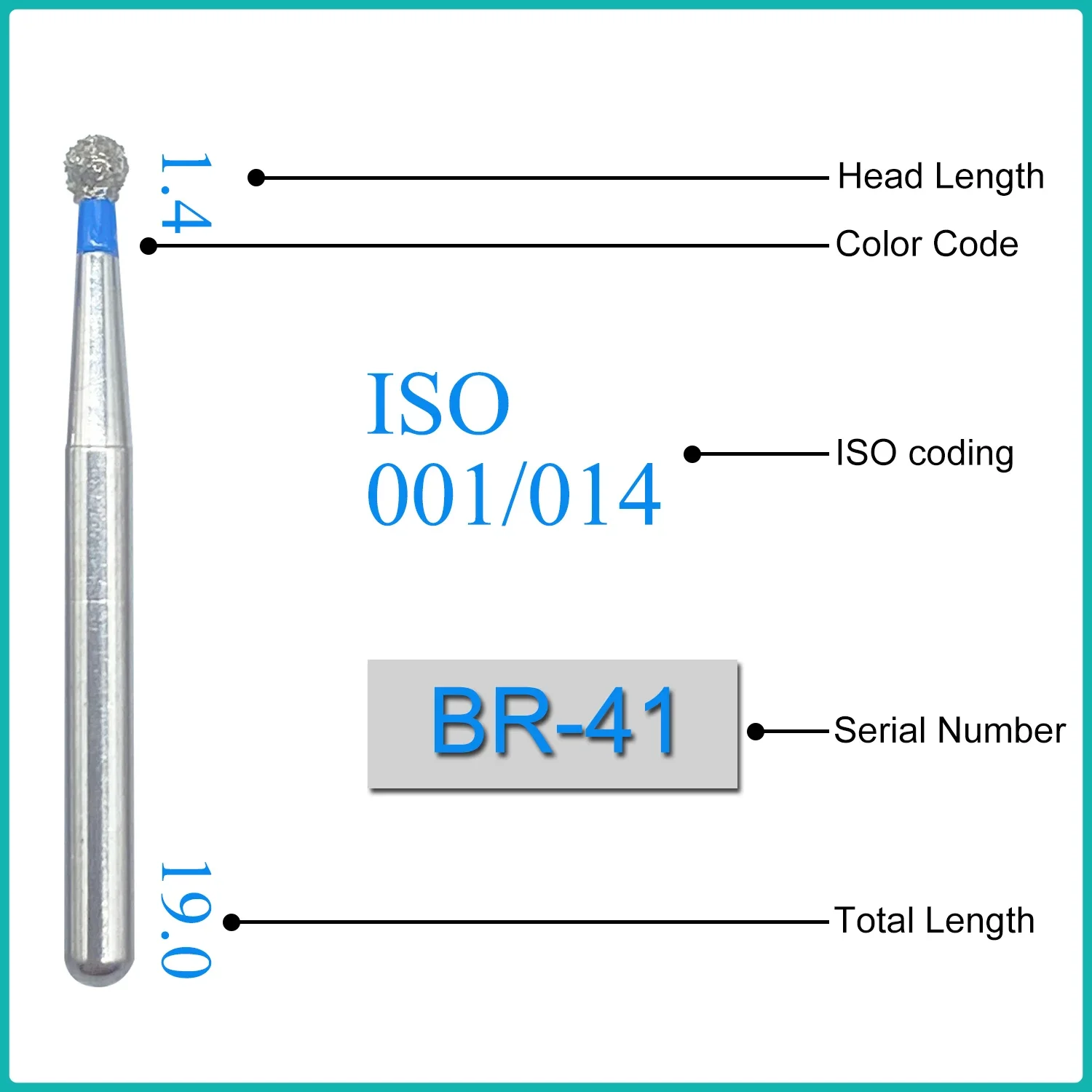 Алмазные буры SYNI Dental FG 1,6 мм, 10 шт./упаковка