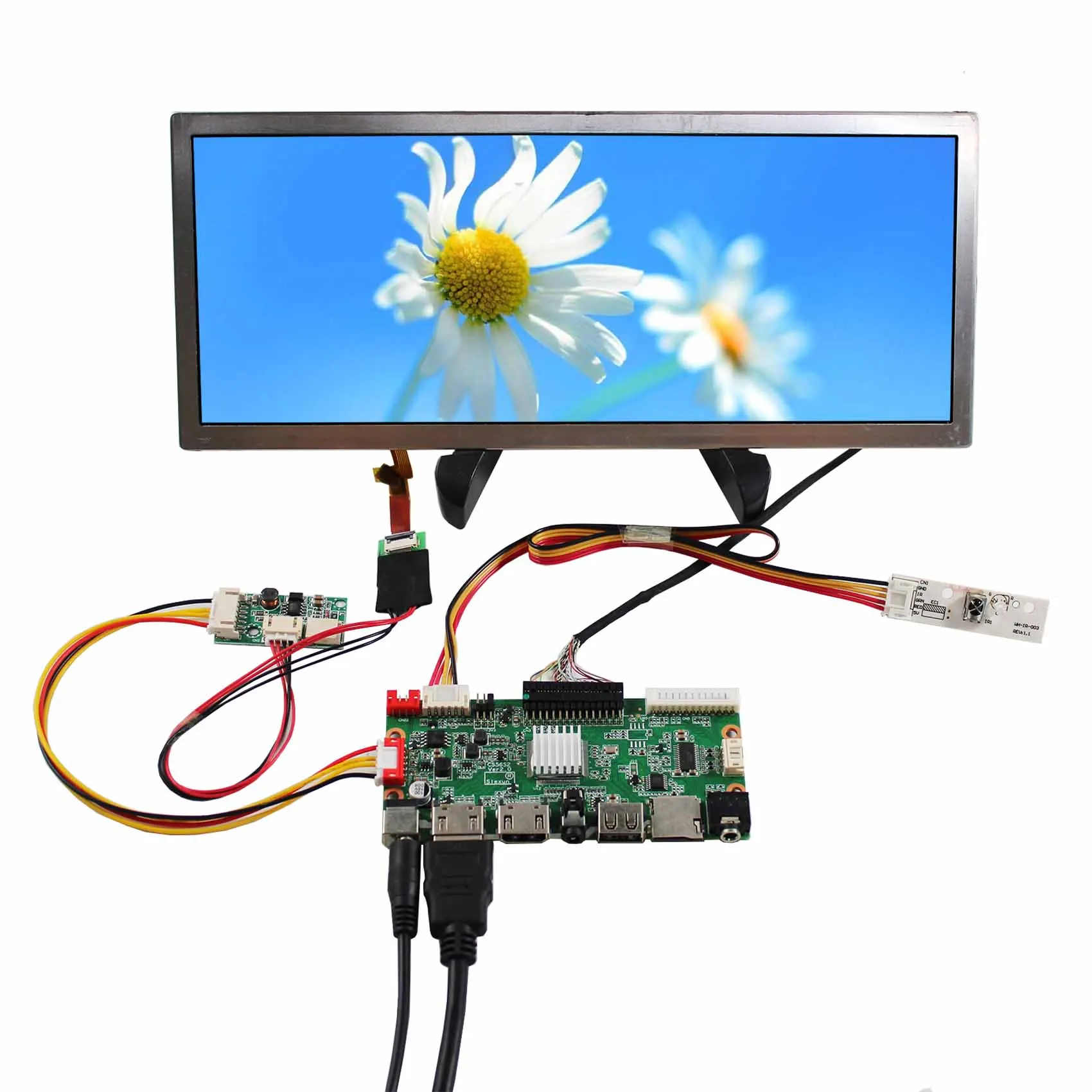 Imagem -02 - Lcd Controller Board Suporte hd mi Usb sd Card 103 Polegadas Hsd103kpw2 1920x720 Ips