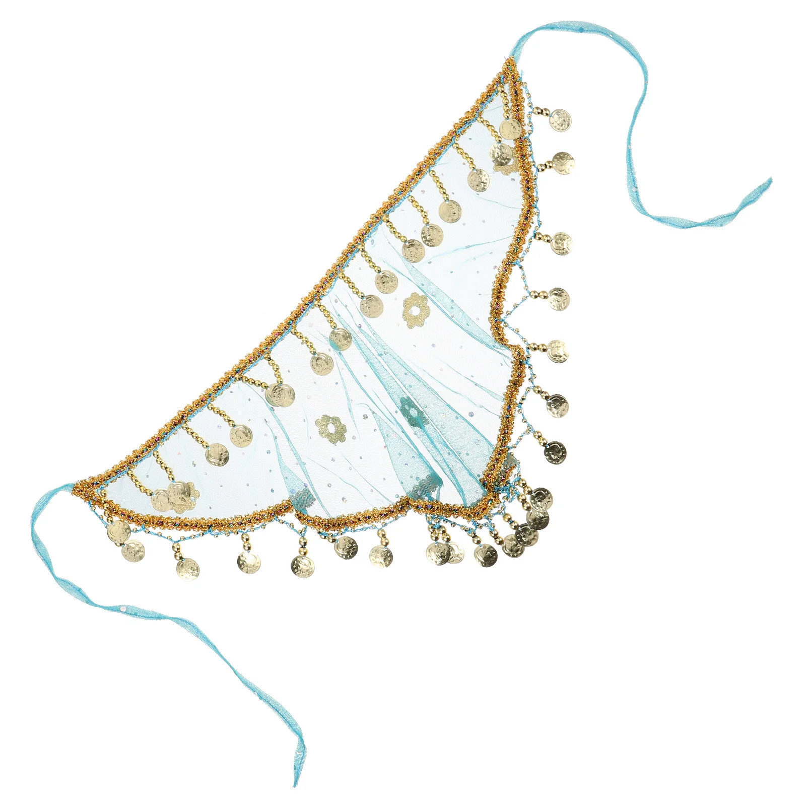 

Exotic Breathable Tribal Face Veil Dance Costume Accessory Lightweight Soft Material for Stage Performance Cosplay Party