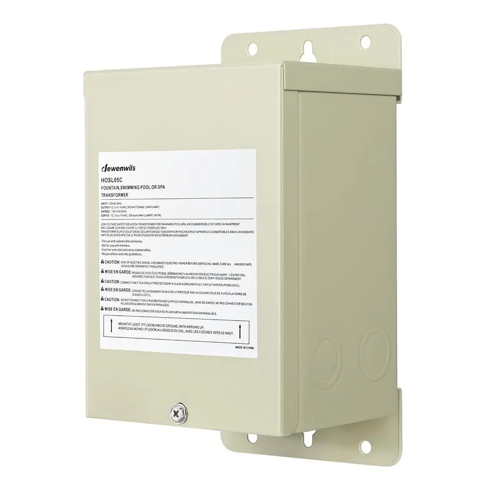 

Трансформатор для подводного освещения бассейнов 300 Вт, 120 В переменного тока в 12/13/14 В переменного тока, многовыходной безопасный трансформатор для освещения бассейнов, спа, подводного освещения