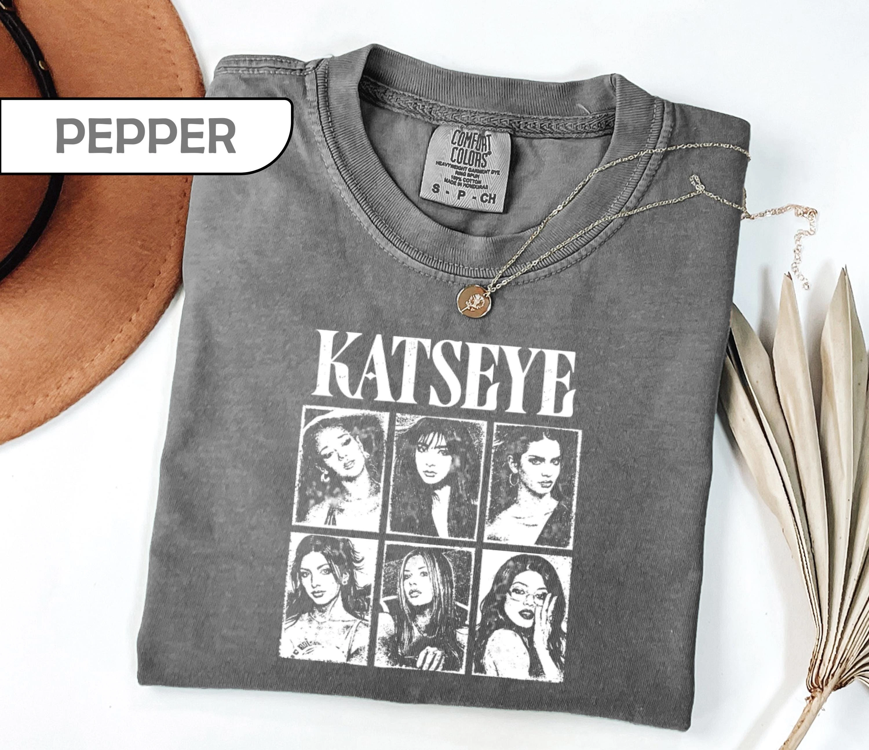Katseye Shirt Global Girl Group Tour Tee, Eyekon Fan Apparel, Retro Photo Graphic Shirt, Music Fan Gift, Kpop Style Top
