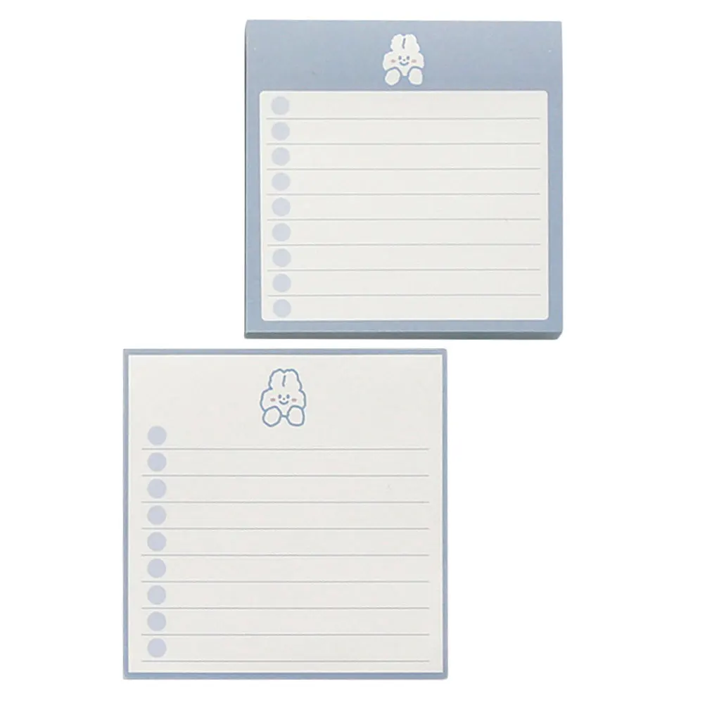 

2Pcs Cartoon Notepad Memo Pad Schedule Note Students Planner Thick Paper Material Writing Smooth Long Term Use Portable Office