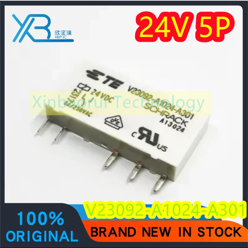 

(3/20pieces) V23092-A1024-A301 24VDC 24V Automotive DC Electromagnetic Relay 5-pin 6A New Original Electronics Spot