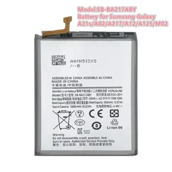 Battery EB-BA217ABY for Samsung Galaxy A21S/A02/A217/A12/A125/M02  5000mAh Replacement