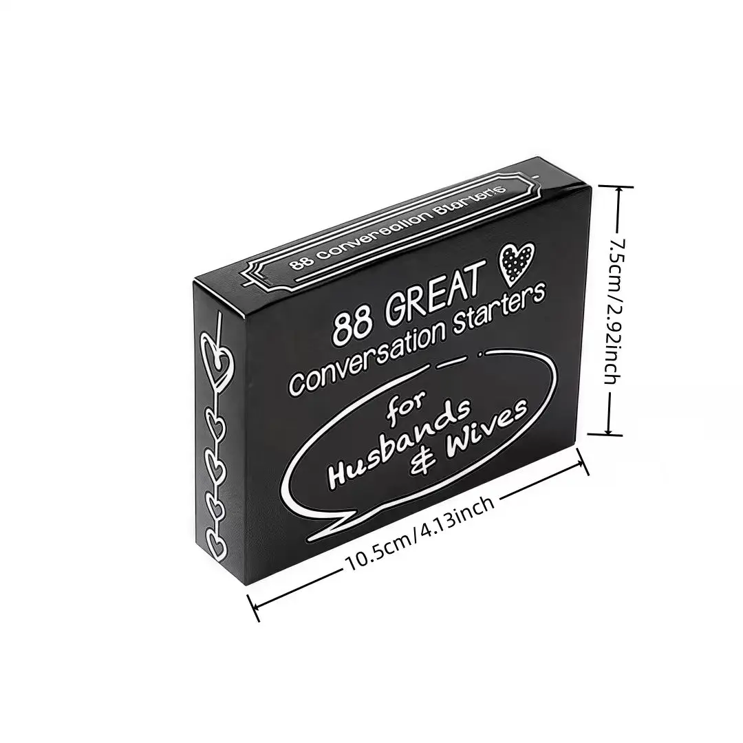 《88 Sujets de chat amusants exclusifs pour les couples (jeu de cartes d'interaction émotionnelle)》 jeu de cartes, jeu de société, jeu idéal pour les rassemblements, cadeau