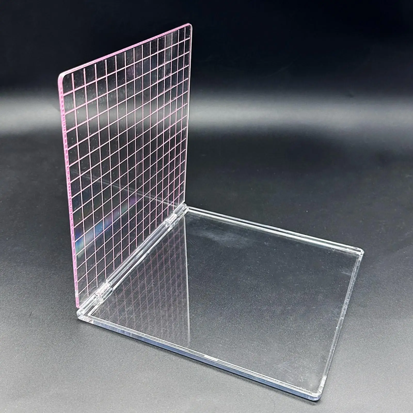 

Acrylic Stamp Block Transparent Positioner Sturdy Craft Tool for Custom Ink Pad Card Making Journaling DIY Projects