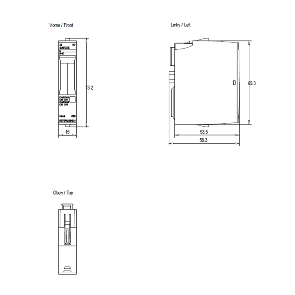 Hy-Tech Advanced PLC Analog Input Module 6ES7134-6JD00-0CA1 High Accuracy Temperature Measurement Card with Channel Diagnostics