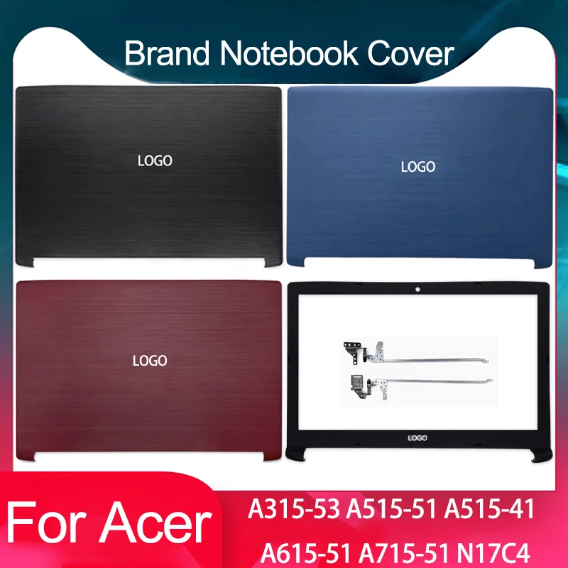 New For Acer Aspire 5 A515-51 A615-51 A315-53 A315-51 A315-41 N17C4 Laptop LCD Back Cover/Front Bezel/Hinges/Palmrest/Bottom