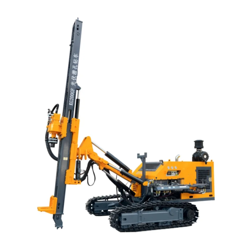 High Quality Borehole Photovoltaic Hydraulic Solar Piling Machine Crawler Solar Pile Driver Engineering Machinery