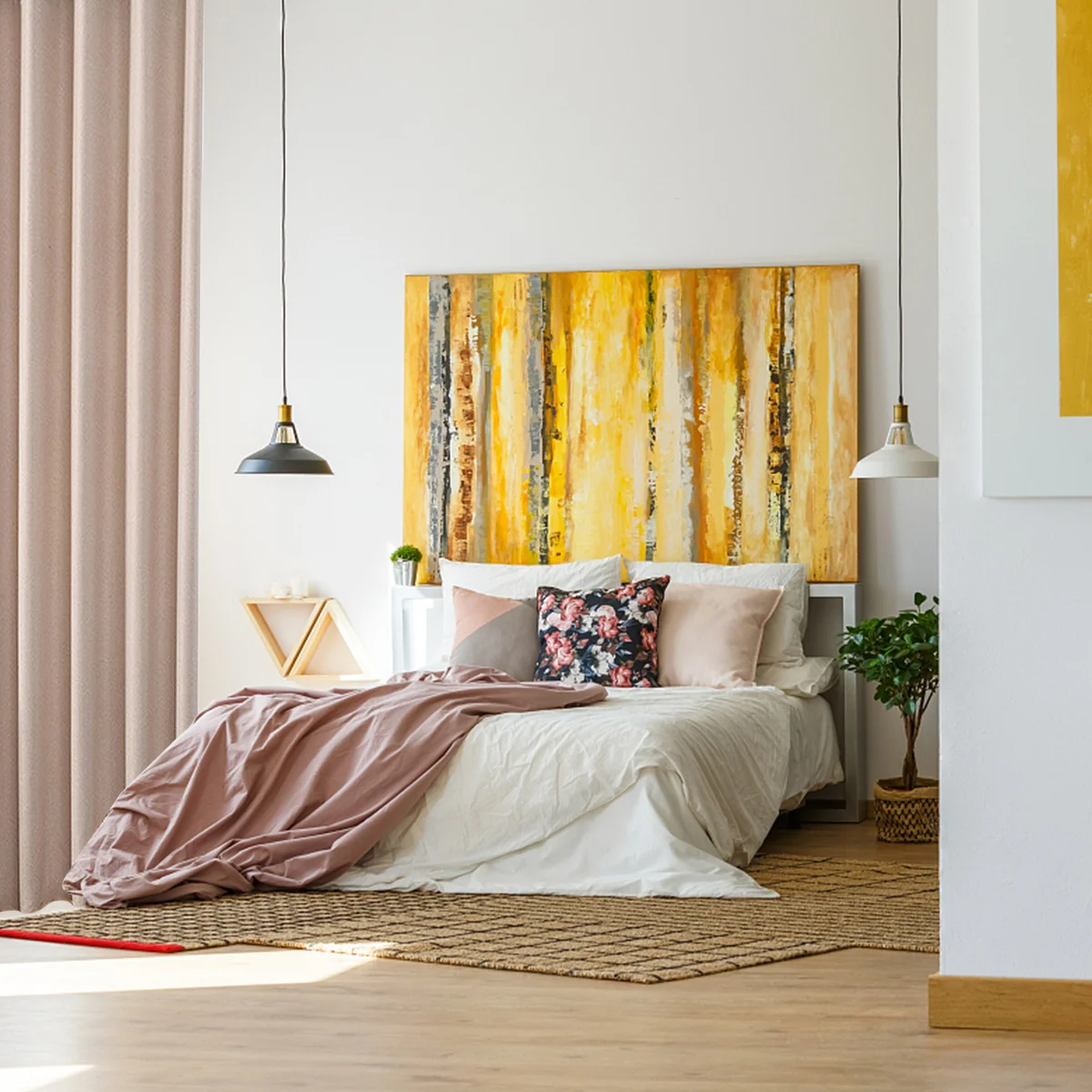 

Living Room Drape Curtain Flannel Polyester Door Drape For Bedroom Living Room Cafe Shop Beige