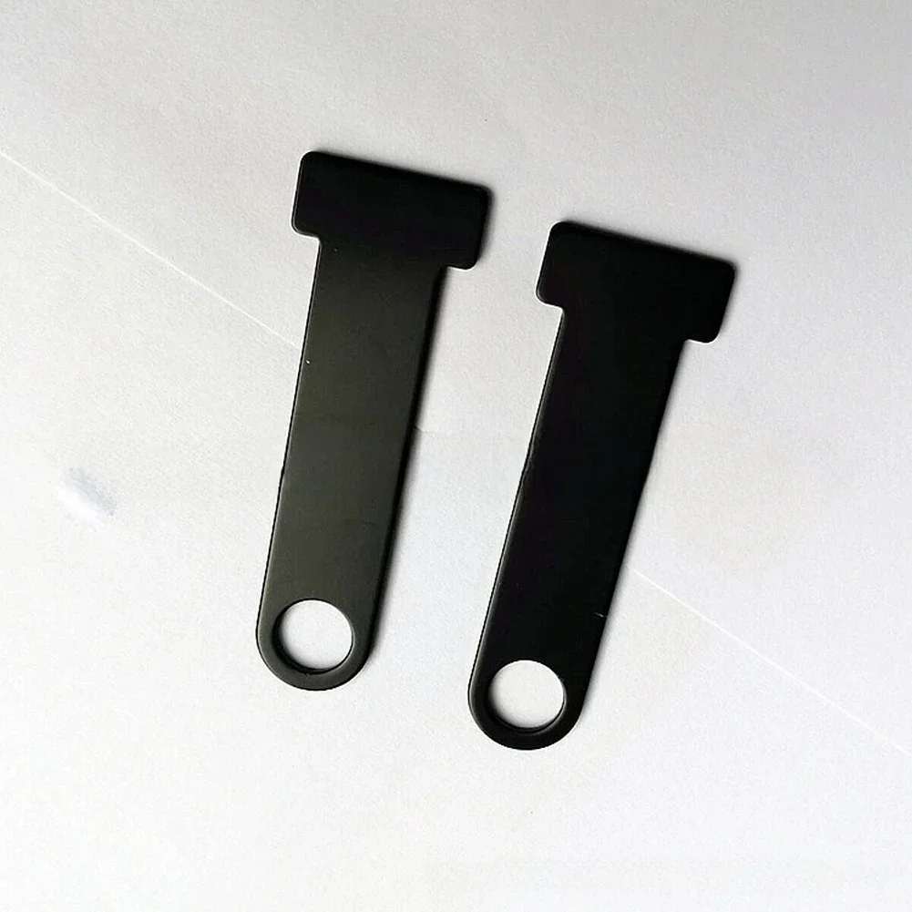 Motorcycle Helmet Lock Bracket Pair Metal Security Mounting Holder Dark Silver Designed For Quick Secure Storage On Bikes