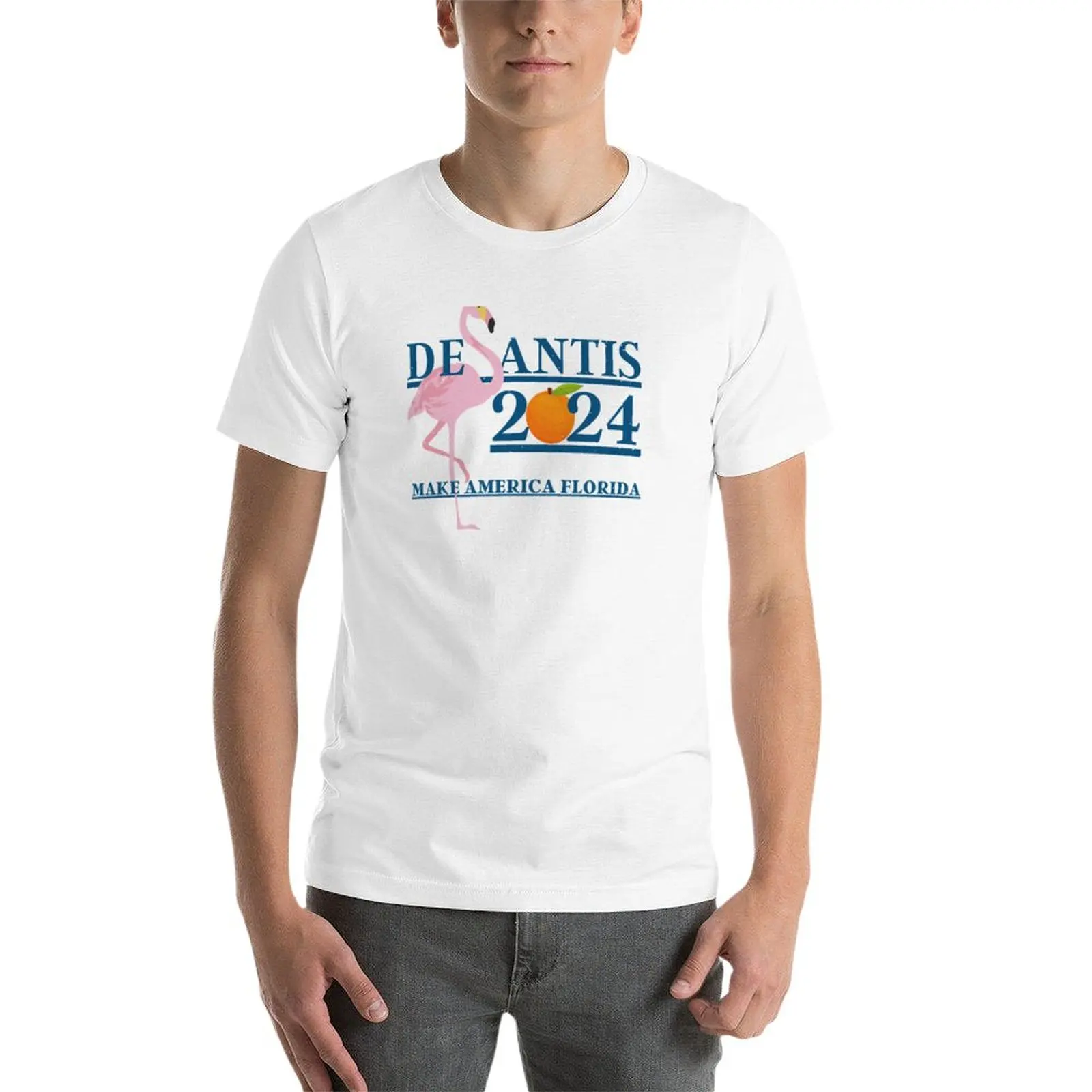 New RON DESANTIS 2024 MAKE AMERICA FLORIDA T-Shirt funny t shirts Blouse vintage clothes mens workout shirts