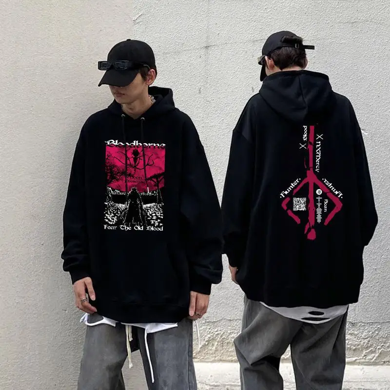 

Bloodborne Print Hoodie Cross-Border Unisex Sweatshirt Deformed Resistant Spring Summer Autumn Winter Animal Pattern Hoodie