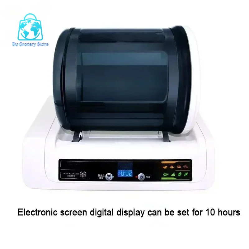 Intelligent LCD Curing Instrument 7L Domestic Electric Vacuum Tumbling Gear Shop Food Hamburger Marinator