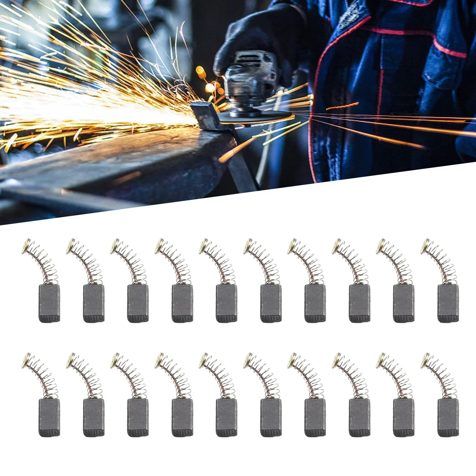 Replacement Carbon Brushes Motor Carbon Brush 20pcs 5x8x15mm Angle Grinder Parts Power Tool Practical Hot sale