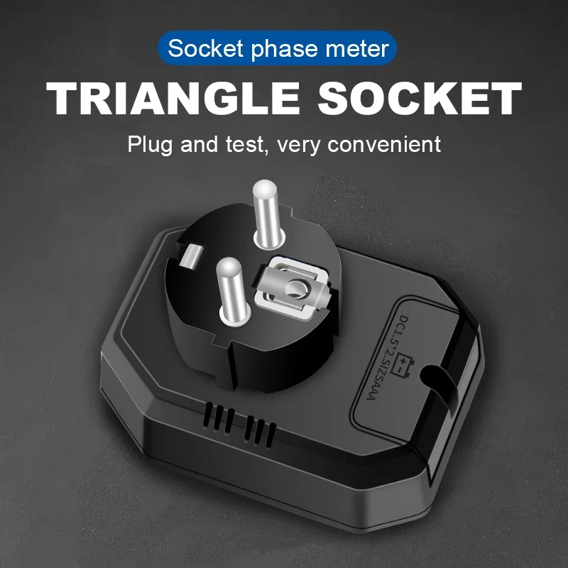 SNAKOL Digital Socket Test Plug AC Spannungsdetektor Test Polarität Phasenerkennung Schaltkreisdetektor mit zweifarbiger Hintergrundbeleuchtung