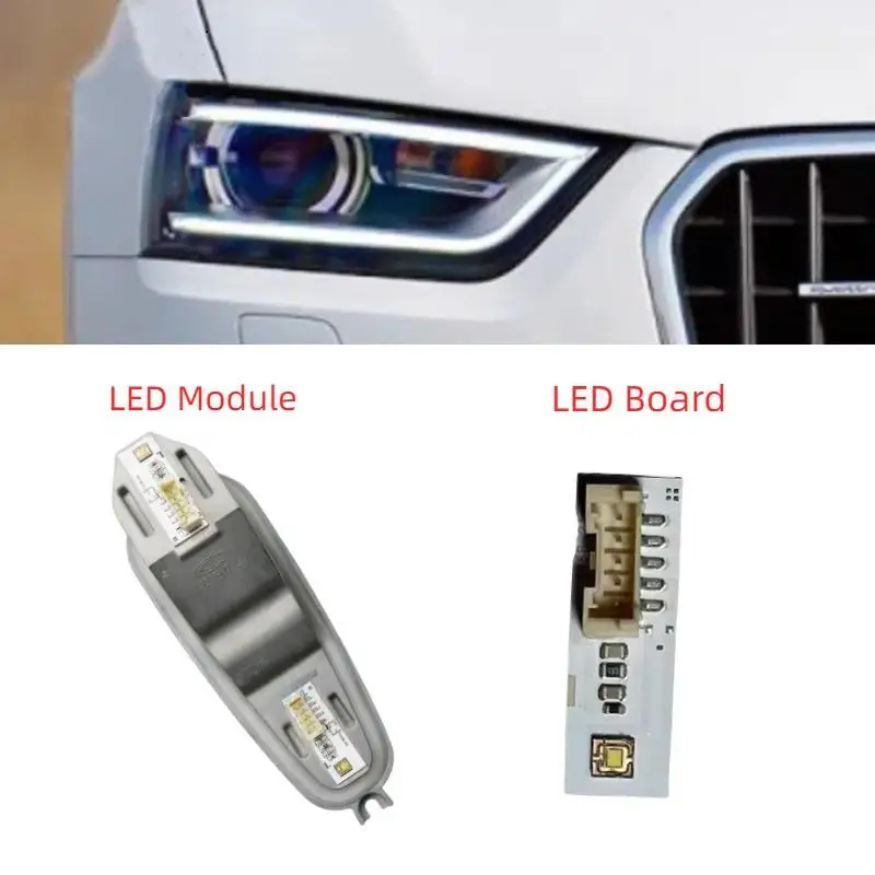 NEW 8U0941475A Daylight For AUDI Q3 2012 2013 2014 2015 Pre-FaceLift Headlight Daytime Running Lights LED Module PCB Board