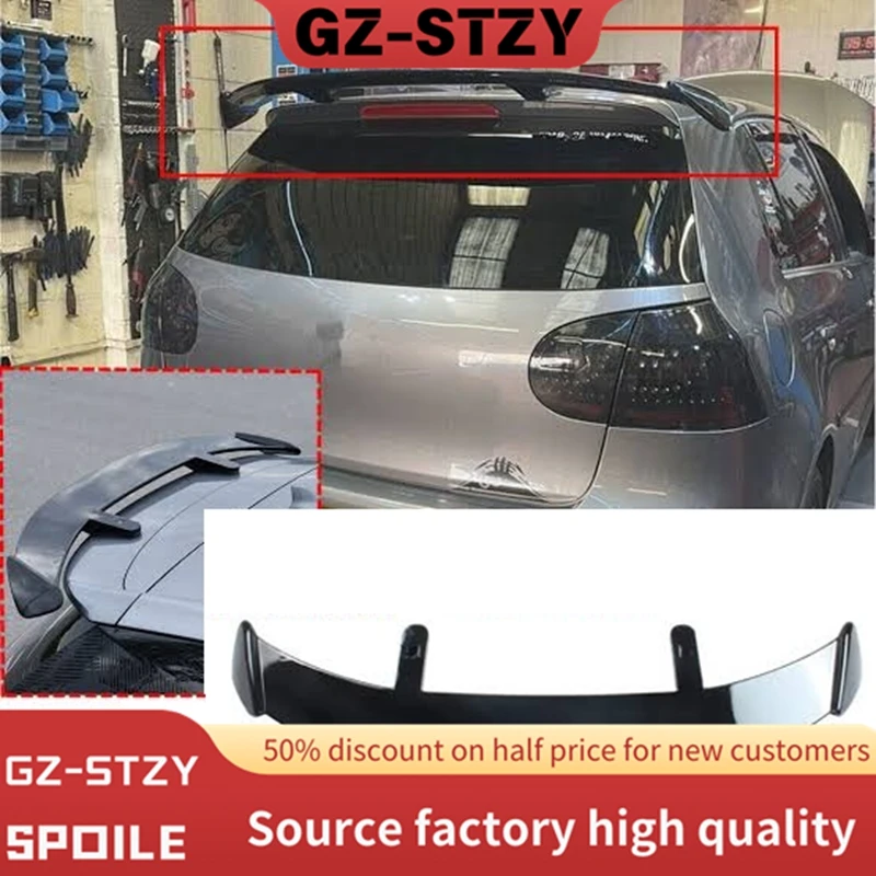 

Car Rear Roof Trunk Spoiler Wing Fixed Wind Wing For VW Golf 5 6 7 8 MK5 MK6 MK7 MK8 2006-2009ABS Gloss Black Bodykits Tuning