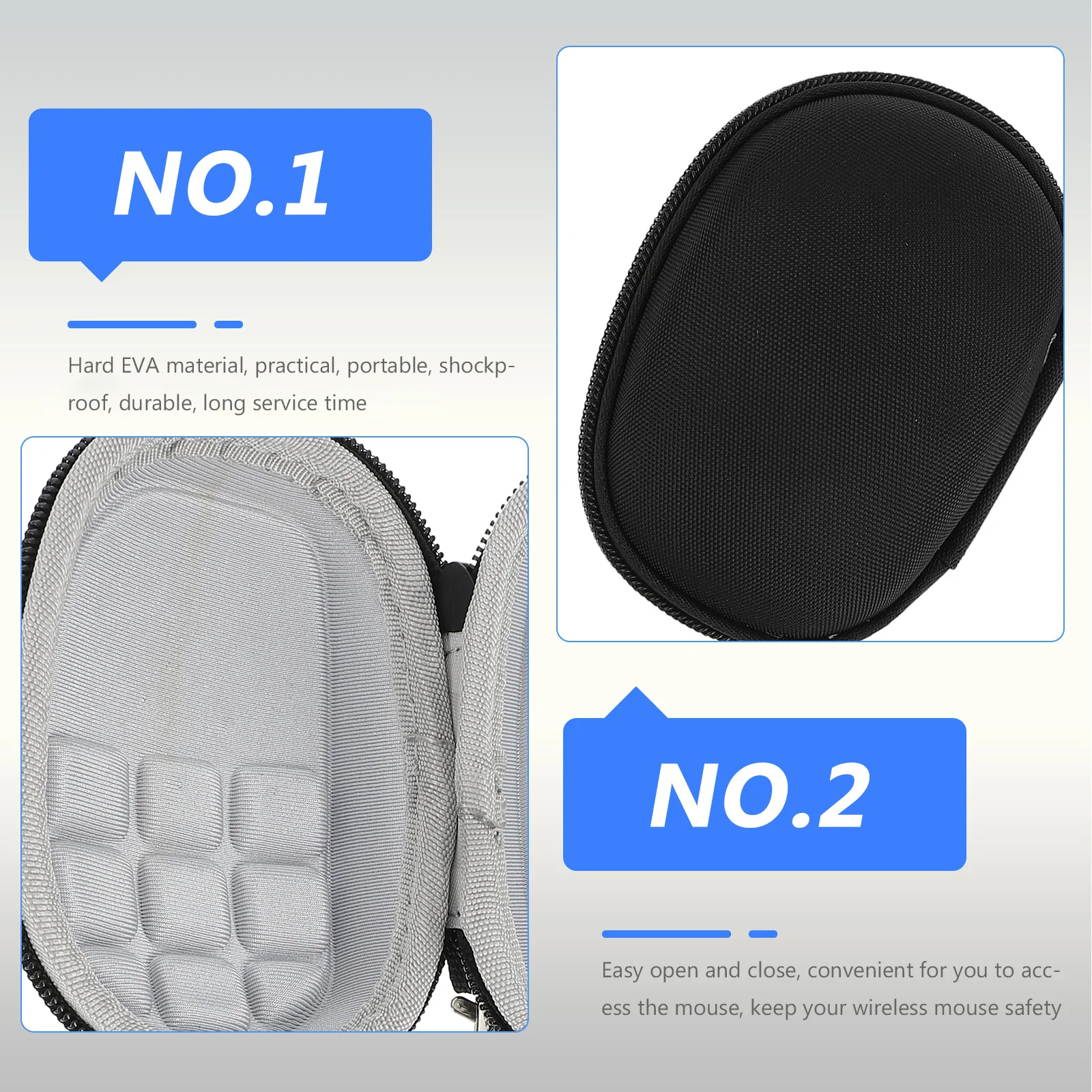 

Wireless Mouse Eva Protective Case Hard Shockproof Portable Compatible Anywhere 1 2 2s Travel Storage Bag