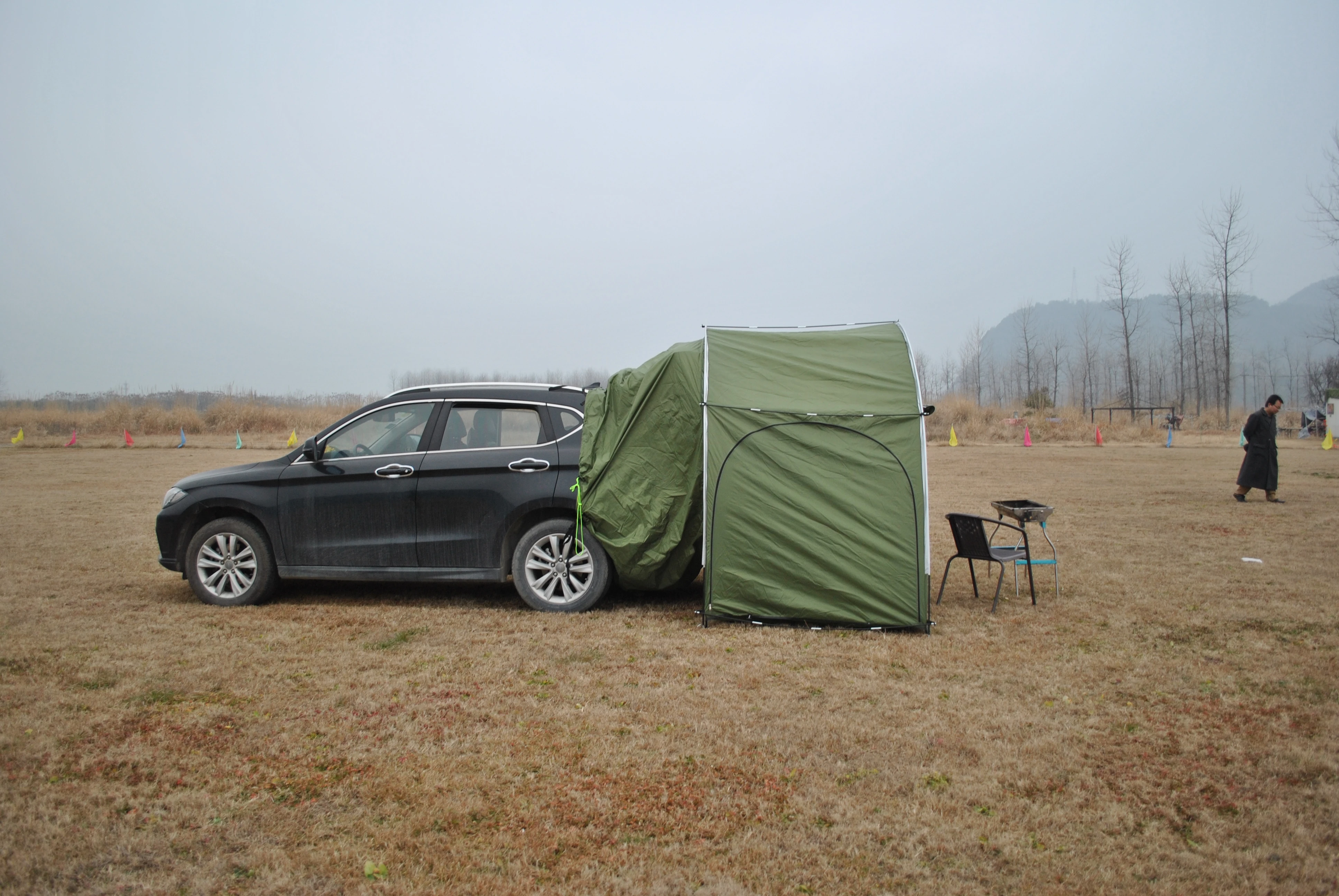 SUV Car Tents Easy to Set Up, Multi Hatchback Tents, Waterproof for Family Camping, Connected to Vehicle, Universal Fit