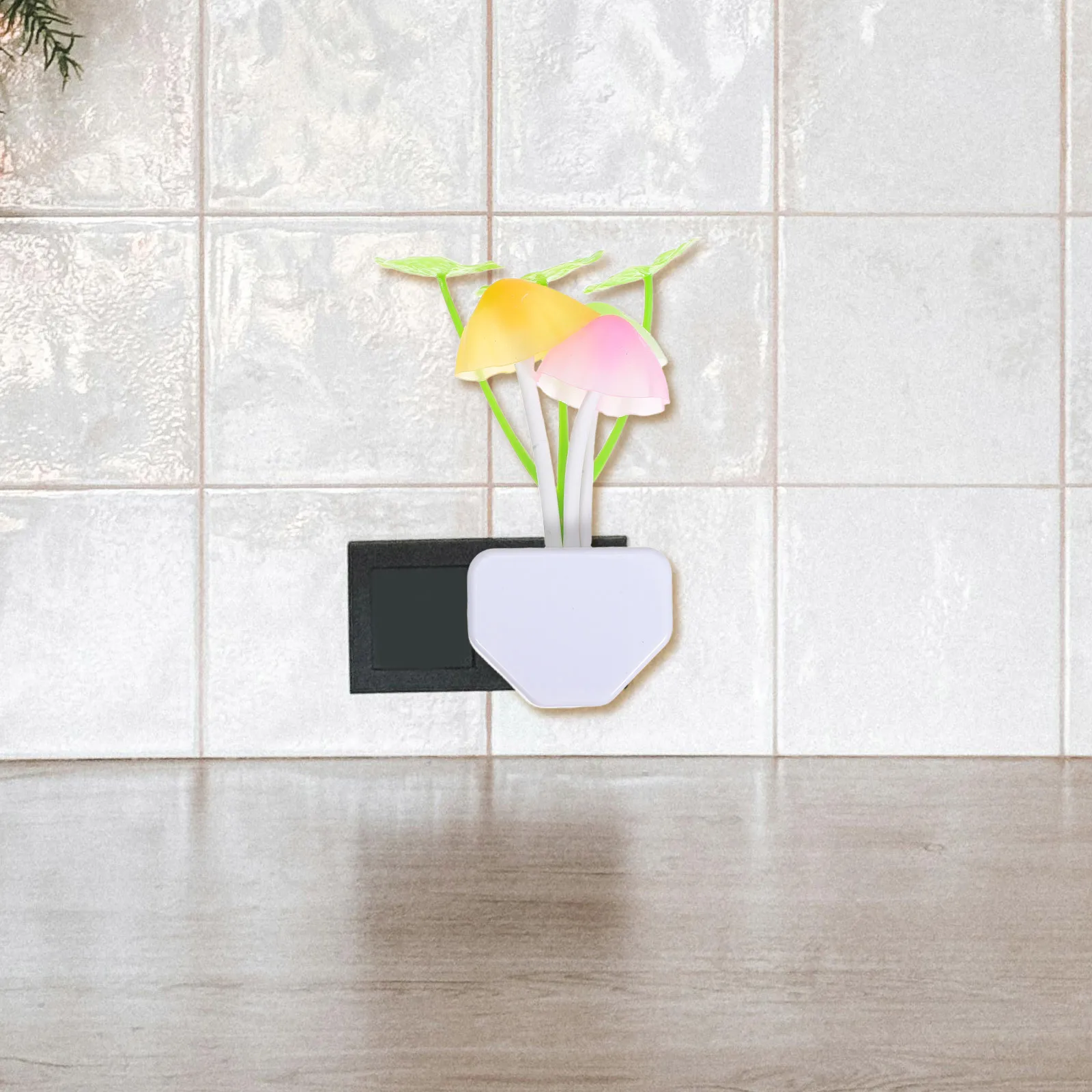 3 قطعة أضواء ليلية الفطر المكونات في Led مستشعر الضوء الدافئ ديكور غرفة نوم ضوء الليل غير الخفقان مصباح صغير #3