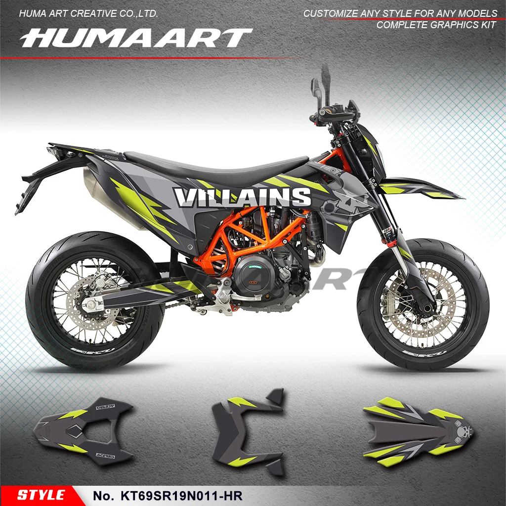 

Виниловая пленка HUMAART на заказ для KTM 690 SMC R 690 Enduro R 2019 2020 2021 2022 2023 2024, защита, KT69S(E)R19N011-HR